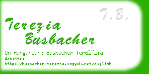 terezia busbacher business card